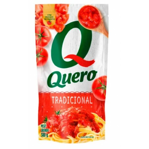 Molho de Tomate Tradicional Quero - Sache 300g